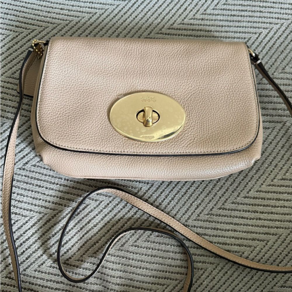 New Coach Leather Foldover Clutch & Pebble leather Crossbody